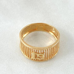 Fifteen Mesh Ring 3.4gr / Size 6 1/4 / 18K Gold