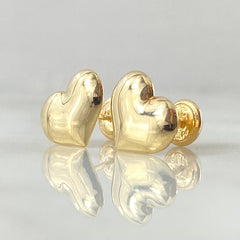Stud Earrings Heart 0.9gr / 18K Yellow Gold