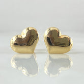 Stud Earrings Heart 0.9gr / 18K Yellow Gold