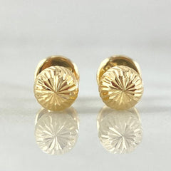 Stud Earrings Bead 0.75gr / 18K Gold