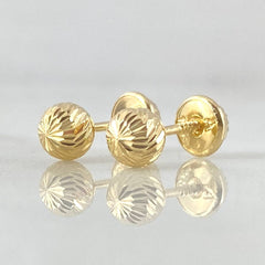 Stud Earrings Bead 0.75gr / 18K Gold