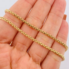 Franco Chain 8.95gr / 23.9in / 18K Gold +3$