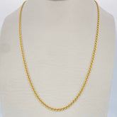 Flat Mariner Chain 2.6gr / 2.5in / 18K Gold +3 $