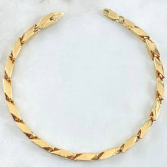 Dragon Scale Bracelet 6gr / 8.1in / 18K Yellow Gold Nac.Esp.