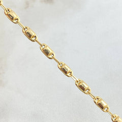 Rustic Cylinder Bracelet 2.55gr / 7.5in / 18K Gold