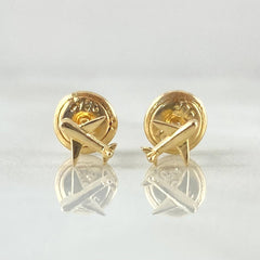 Stud Earrings Airplane 0.6gr / 18K Yellow Gold