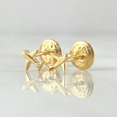 Stud Earrings Airplane 0.6gr / 18K Yellow Gold