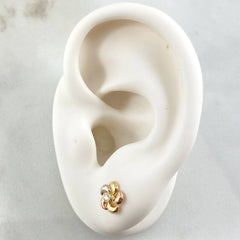 Stud Earrings Helix Flower 0.7gr / Three 18K Golds
