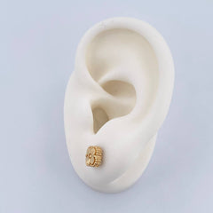 Clover Stud Earrings Center 1.85gr / 18K Yellow Gold Nac.Esp.