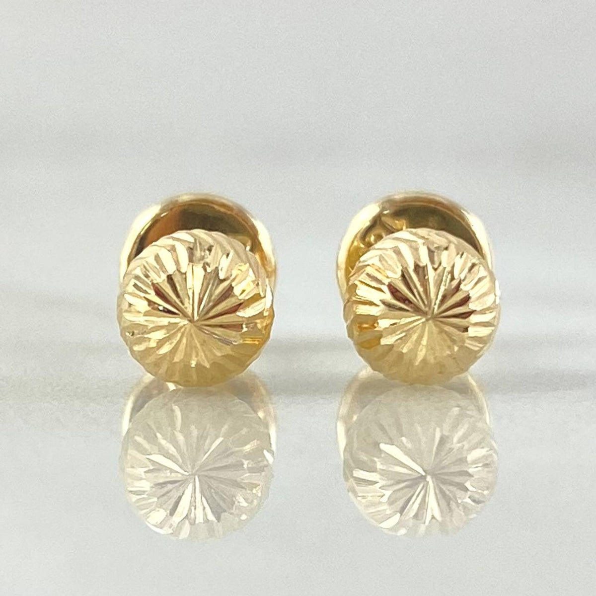 Stud Earrings Bead 0.75gr / 18K Gold