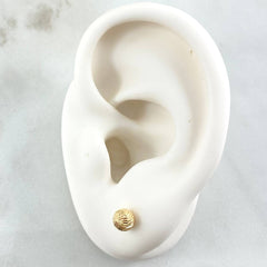 Stud Earrings Bead 0.75gr / 18K Gold