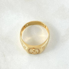 Virgin Guadalupe Ring 4gr / Size 10 1/4 / 18K Gold *