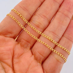Cuban Links 2.2gr / 23.5in / 18K Gold +1 $