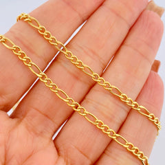 Figaro Chain 7.3gr / 25.8in / 18K Gold +1 $