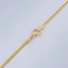 Flat Mariner Chain 2.6gr / 2.5in / 18K Gold +3 $
