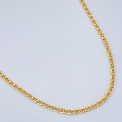 Flat Mariner Chain 2.6gr / 2.5in / 18K Gold +3 $