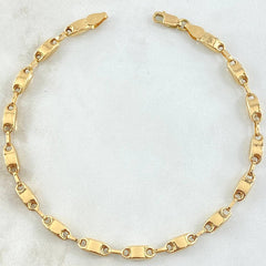 Rustic Bracelet Adije 4.6gr / 8.7in / 18K Yellow Gold Special Finish